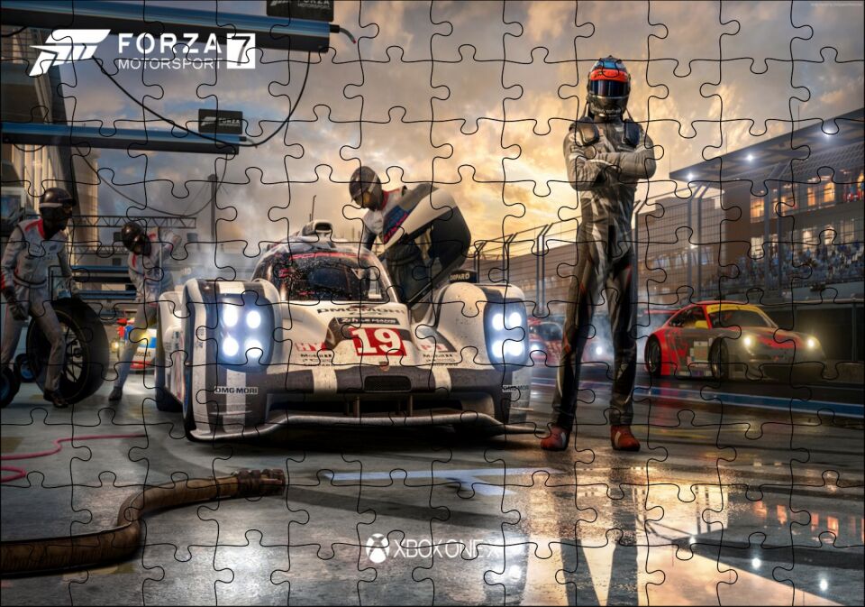 Forza Motor Sporları 7 Puzzle Yapboz MDF Ahşap 120 Parça 24 cm X 34 cm