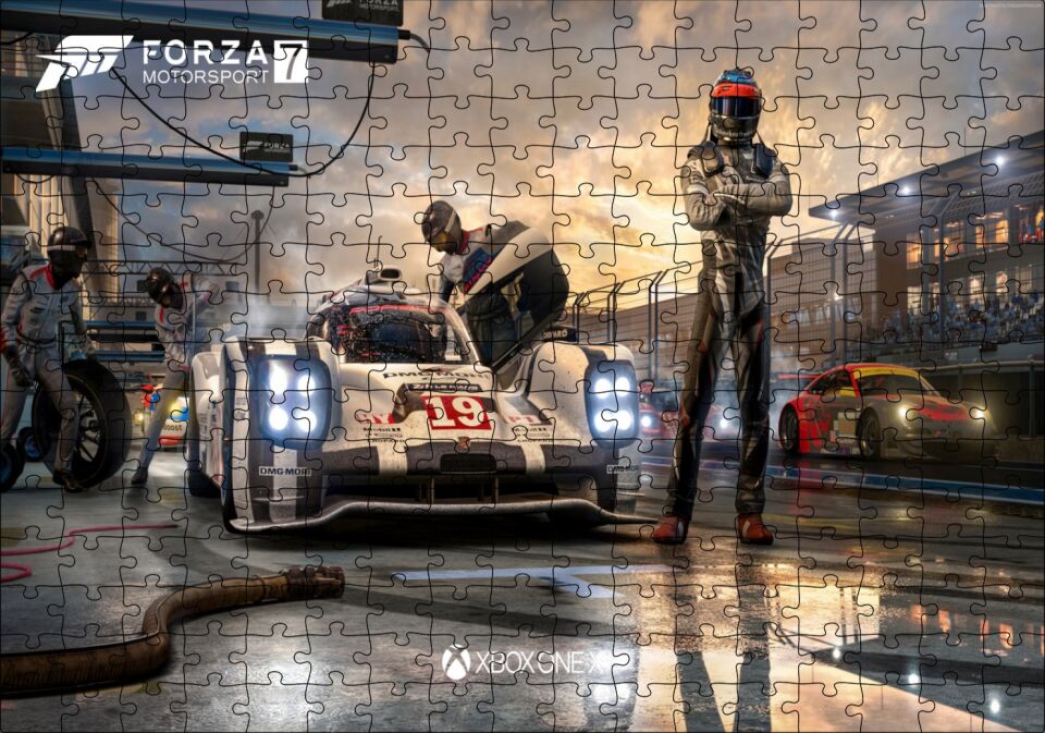 Forza Motor Sporları 7 Puzzle Yapboz MDF Ahşap 255 Parça 34 cm X 49 cm